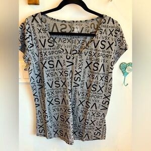 Victoria's Secret Gray Graphic Women's Top